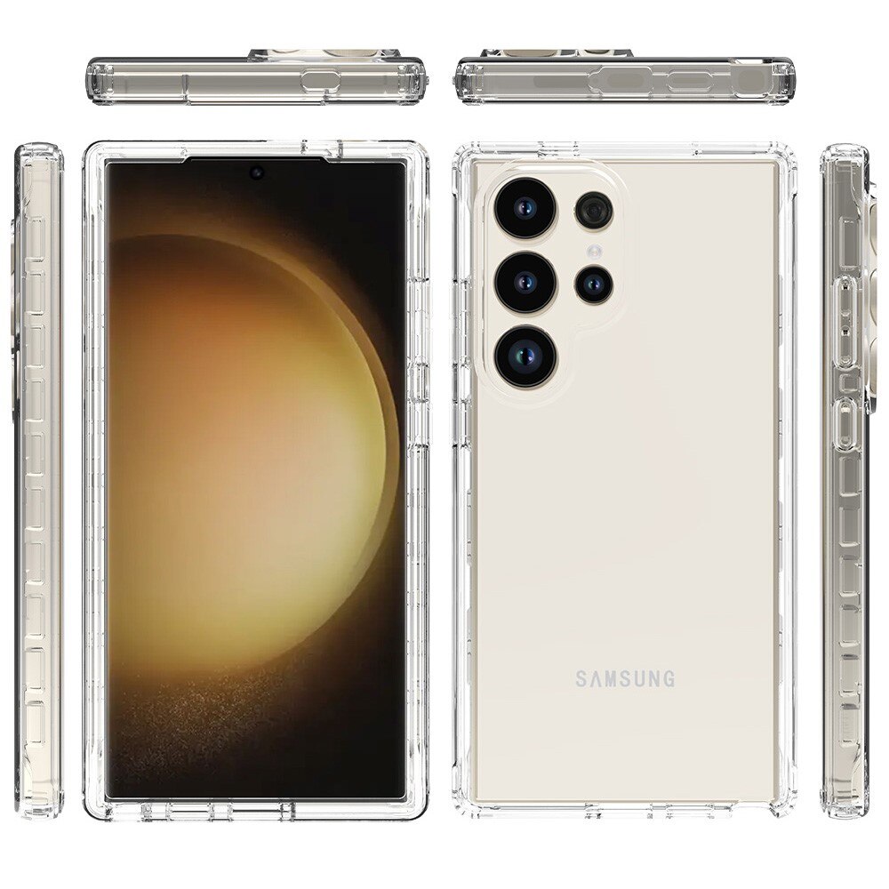 Full Protection Case Samsung Galaxy S24 Ultra gennemsigtig