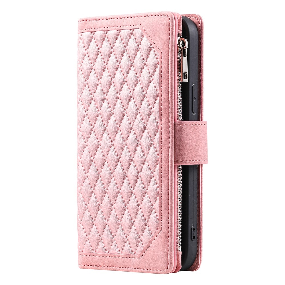 Pung Taske Samsung Galaxy A55 Quilted lyserød