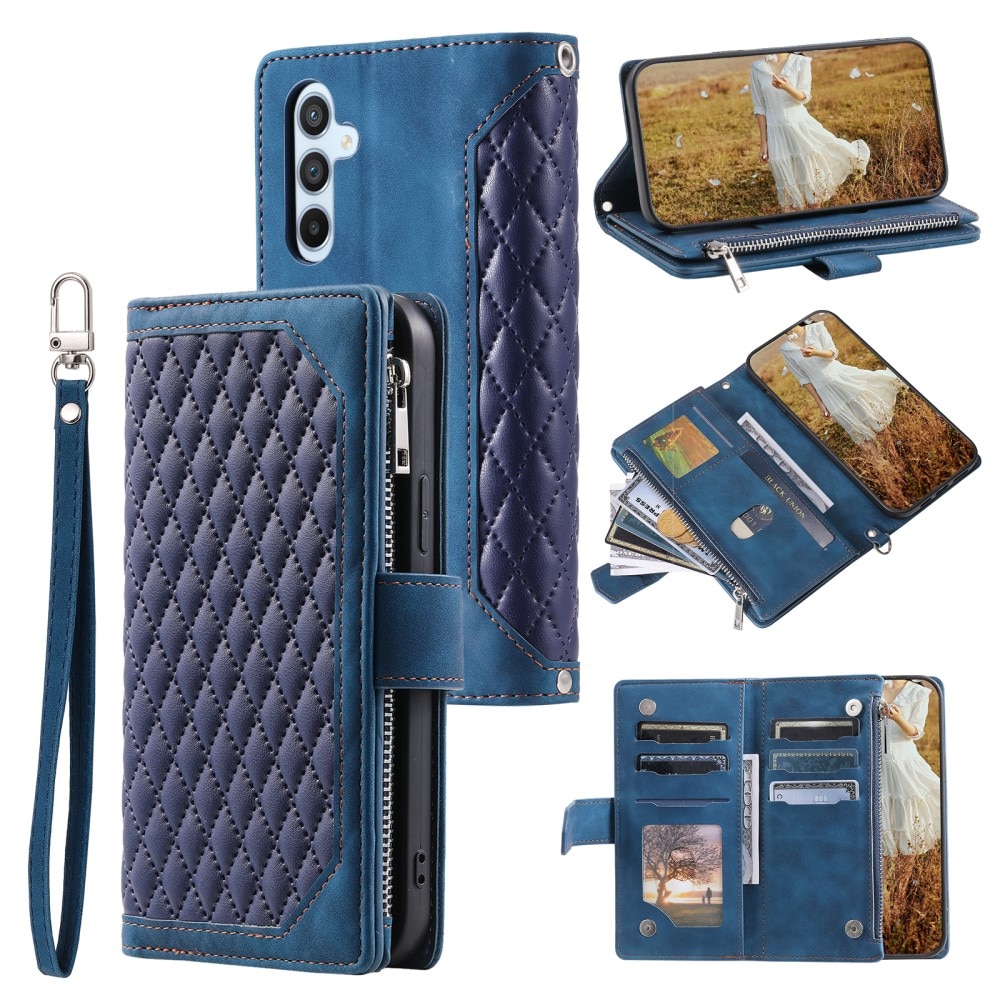 Pung Taske Samsung Galaxy A55 Quilted blå