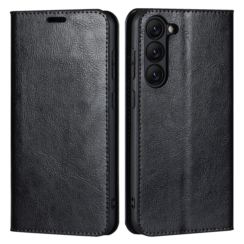 Mobiltaske Ægte Læder Samsung Galaxy S23 sort