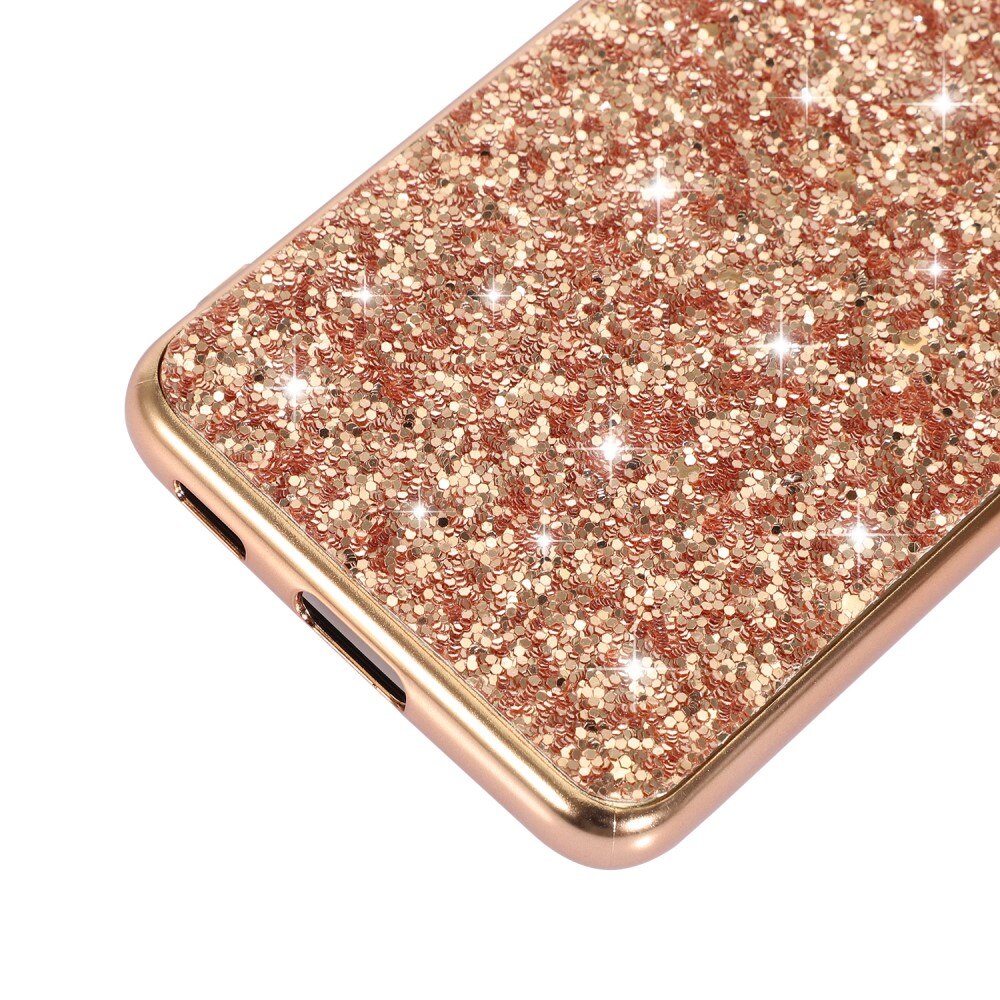 Glittercover Samsung Galaxy S24 rose guld