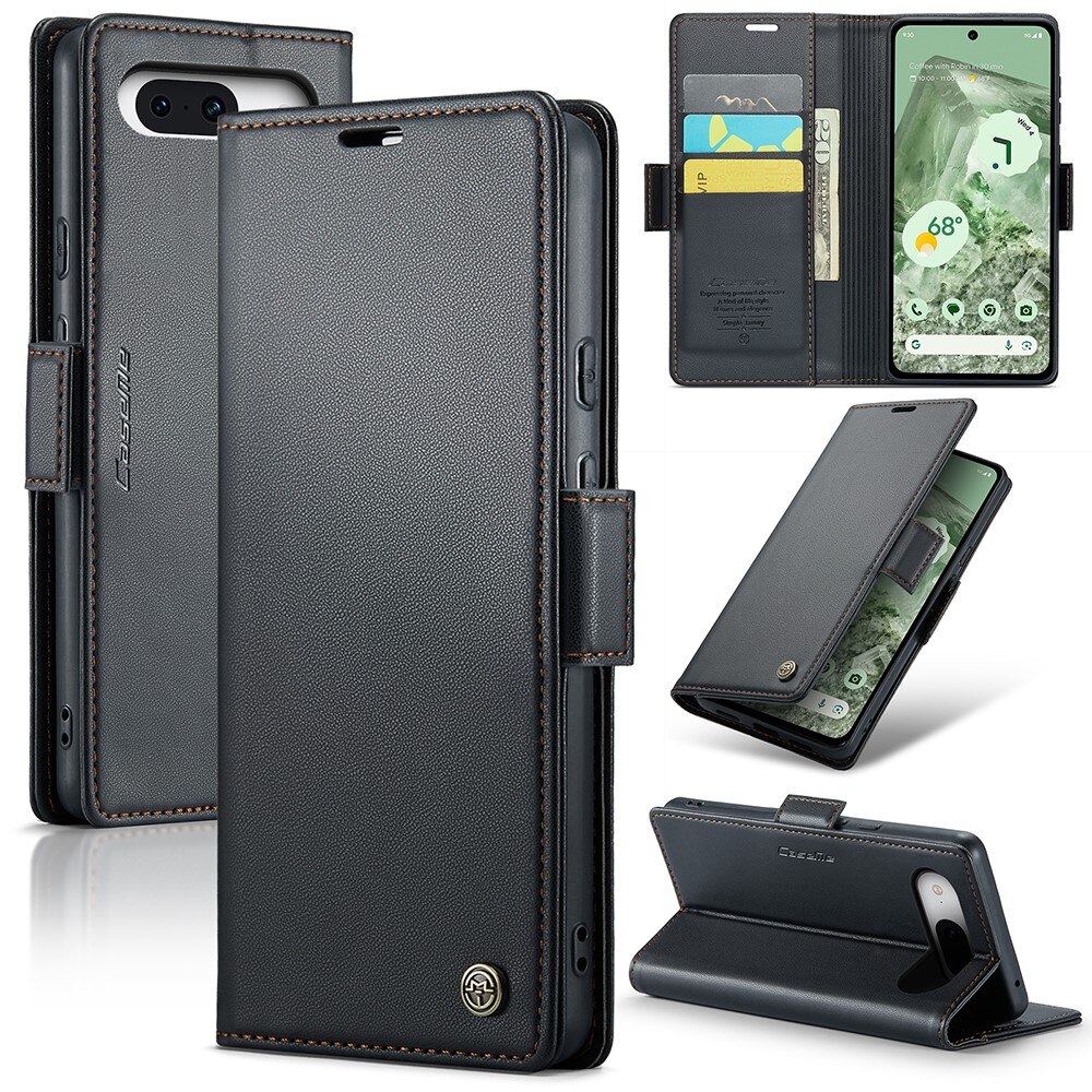 RFID blocking Slim Pung Etui Google Pixel 8a Sort