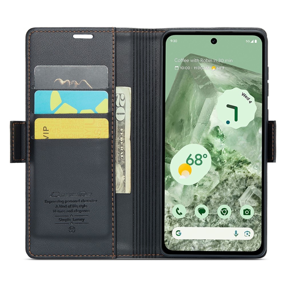 RFID blocking Slim Pung Etui Google Pixel 8a Sort