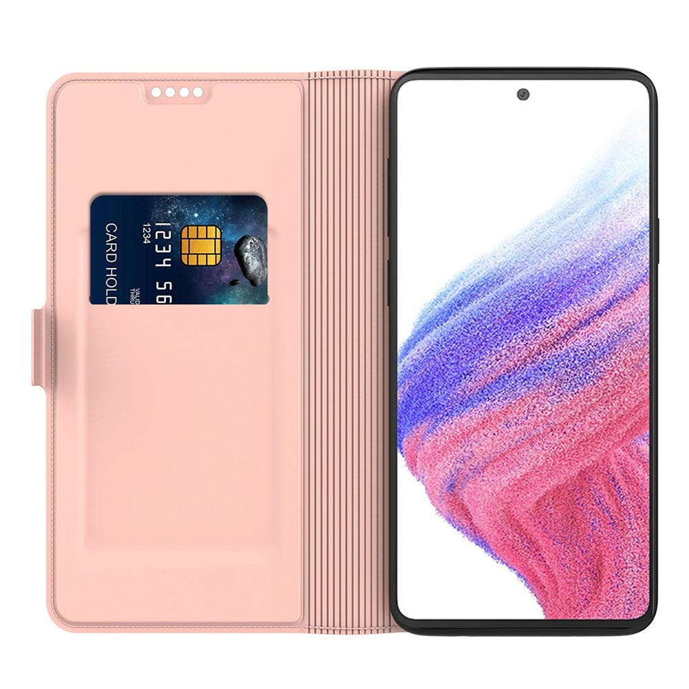 Slim Card Wallet Samsung Galaxy S24 Plus rose guld