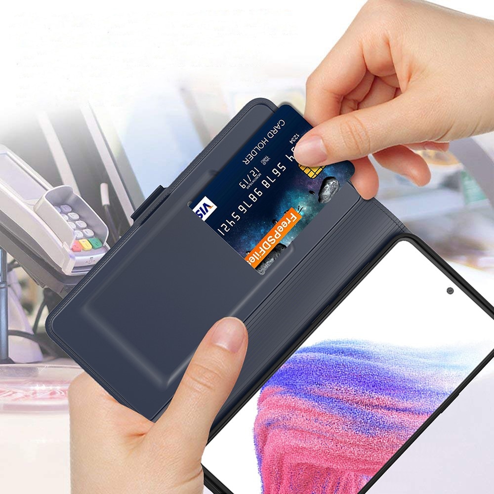 Slim Card Wallet Samsung Galaxy S24 Ultra rose blå