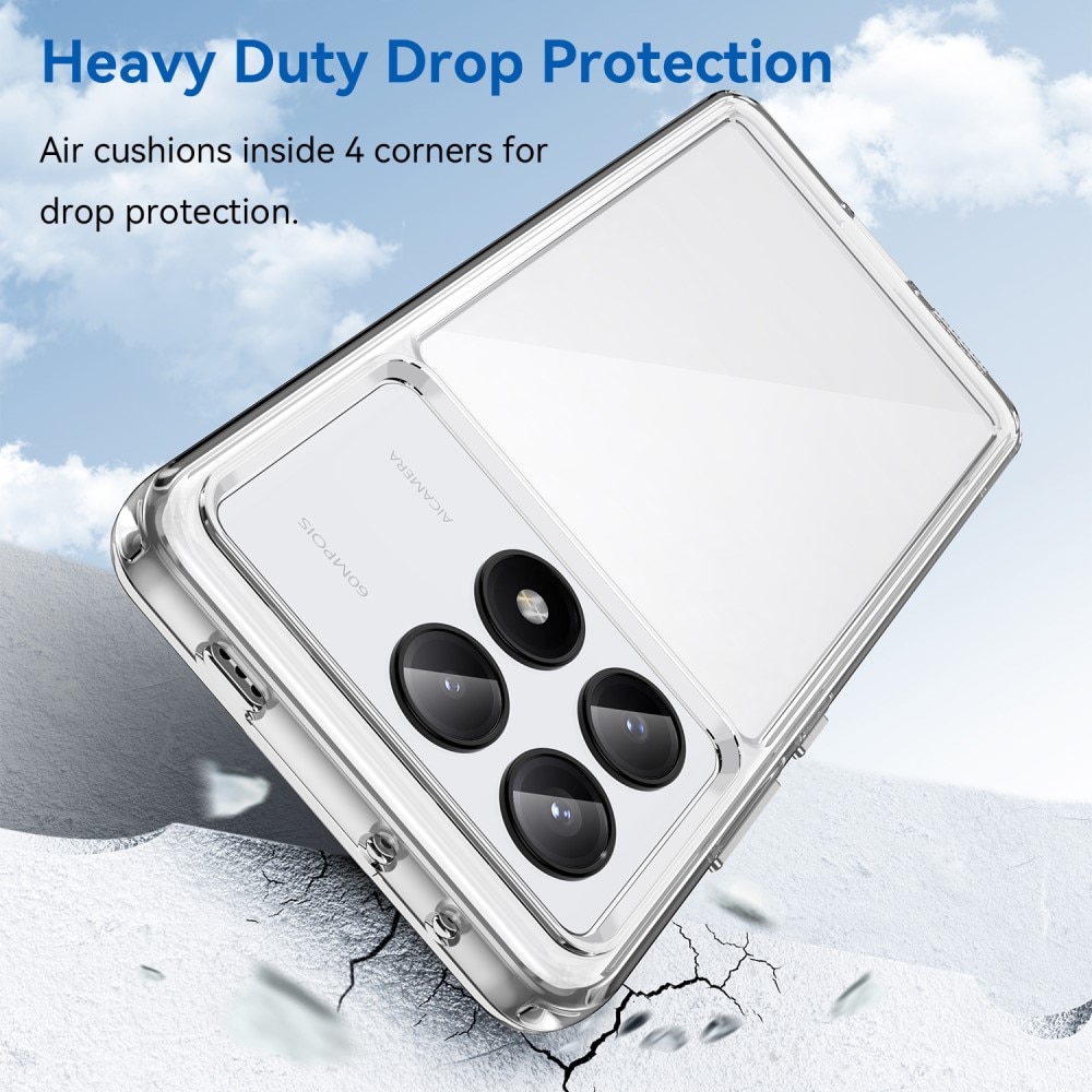 Hybridcover Xiaomi Poco X6 Pro gennemsigtig