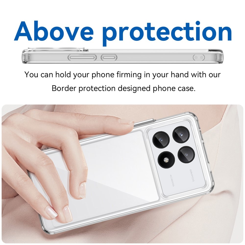 Hybridcover Xiaomi Poco X6 Pro gennemsigtig