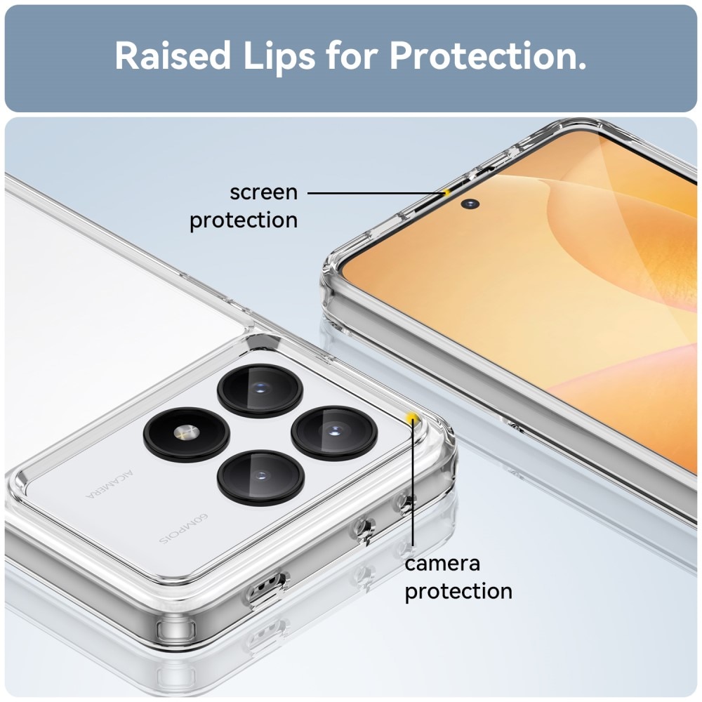 Hybridcover Xiaomi Poco X6 Pro gennemsigtig