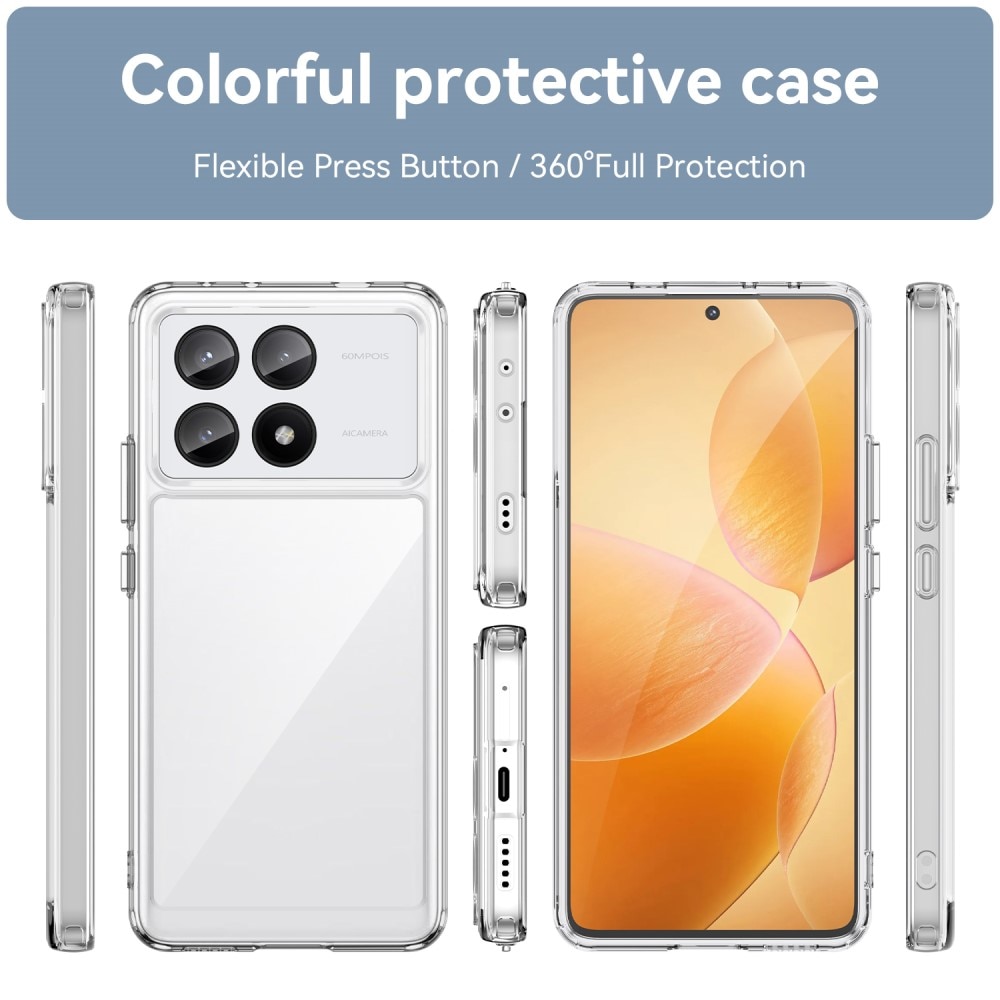 Hybridcover Xiaomi Poco X6 Pro gennemsigtig