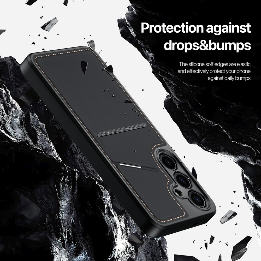 Rafi Series RFID MagSafe Wallet Stand Case Samsung Galaxy S24 sort