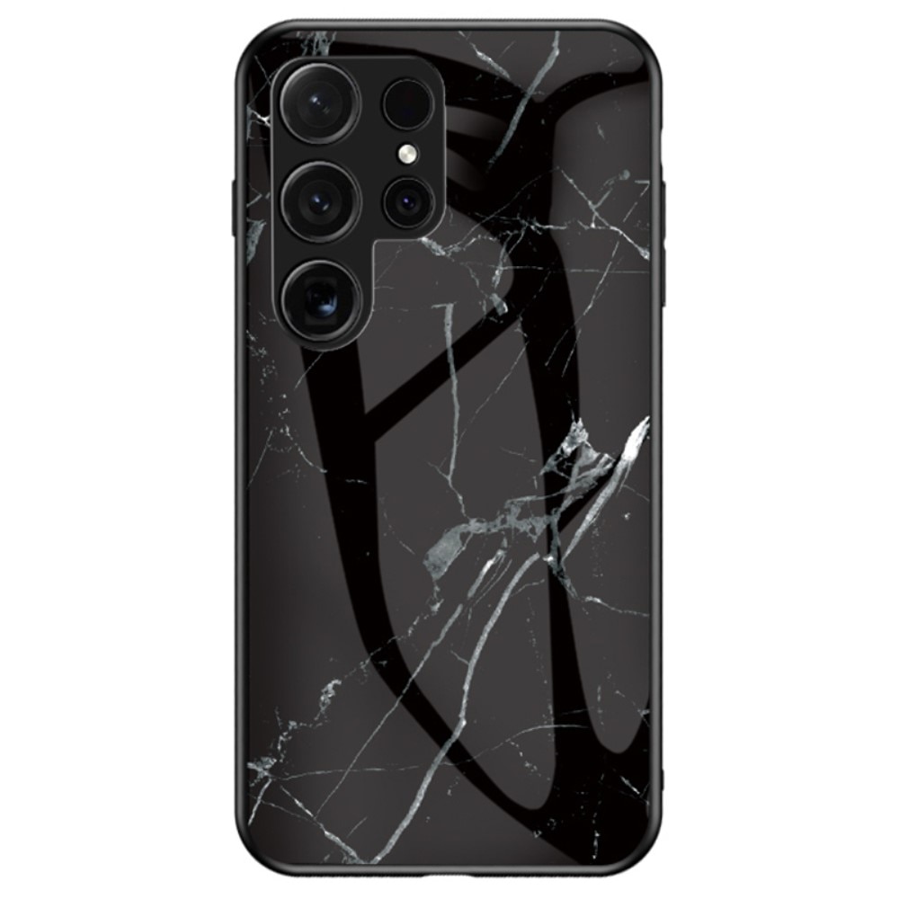 Cover Hærdet Glas Samsung Galaxy S24 Ultra sort marmor