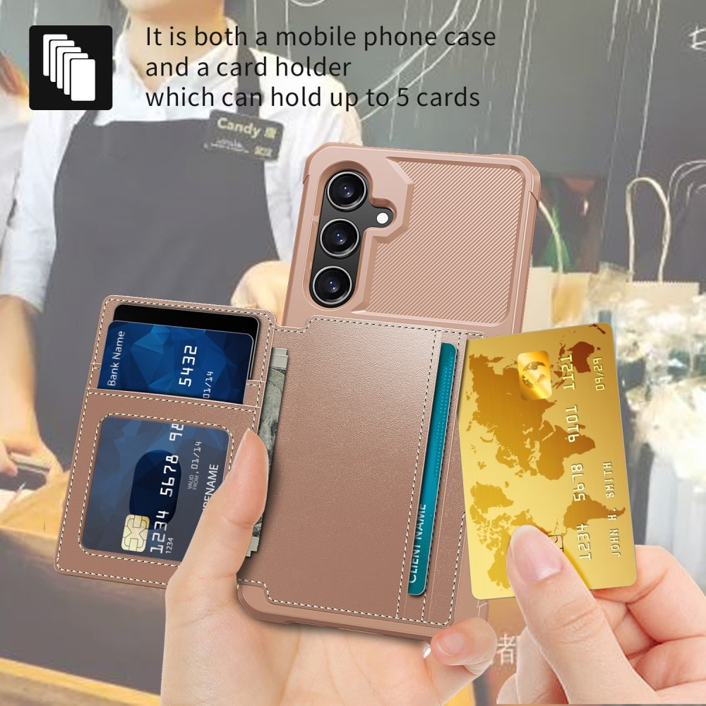Tough Multi-slot Case Samsung Galaxy S24 lyserød