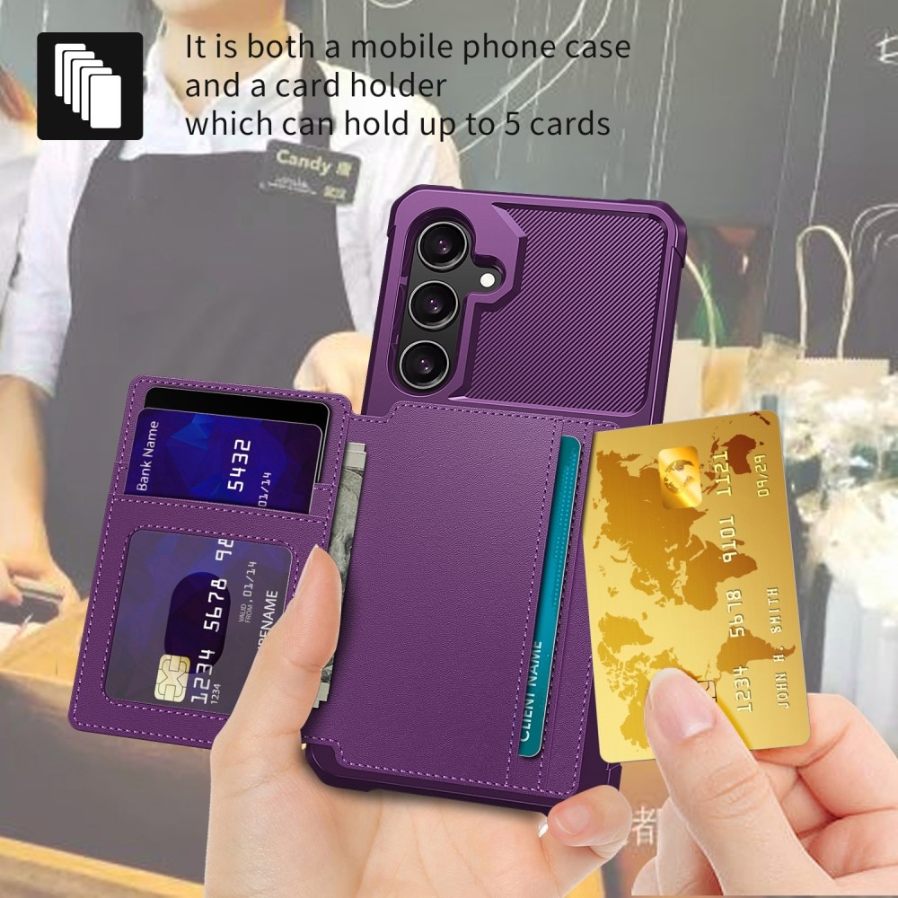 Tough Multi-slot Case Samsung Galaxy S24 lila
