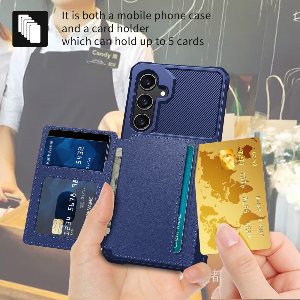 Tough Multi-slot Cover Samsung Galaxy S24 Plus Blå
