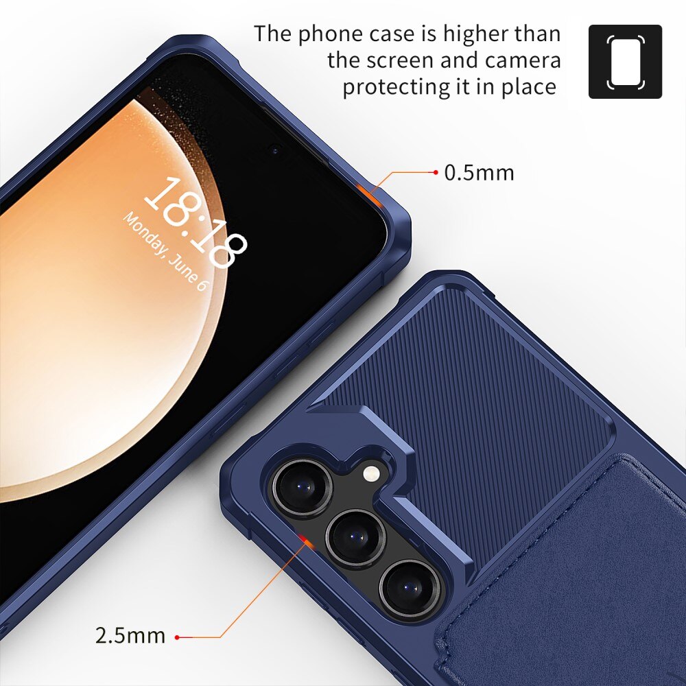 Tough Multi-slot Cover Samsung Galaxy S24 Plus Blå