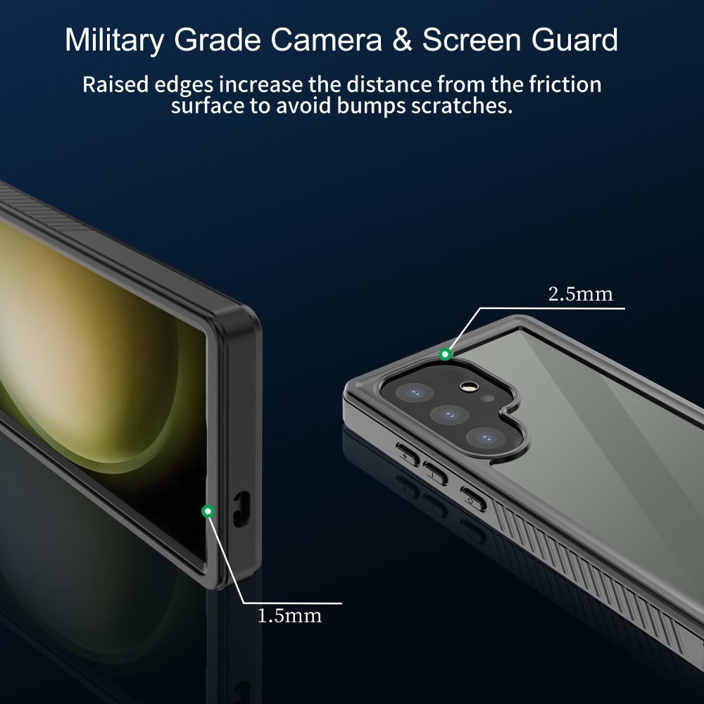 Vandtæt Cover Samsung Galaxy S24 Ultra gennemsigtig