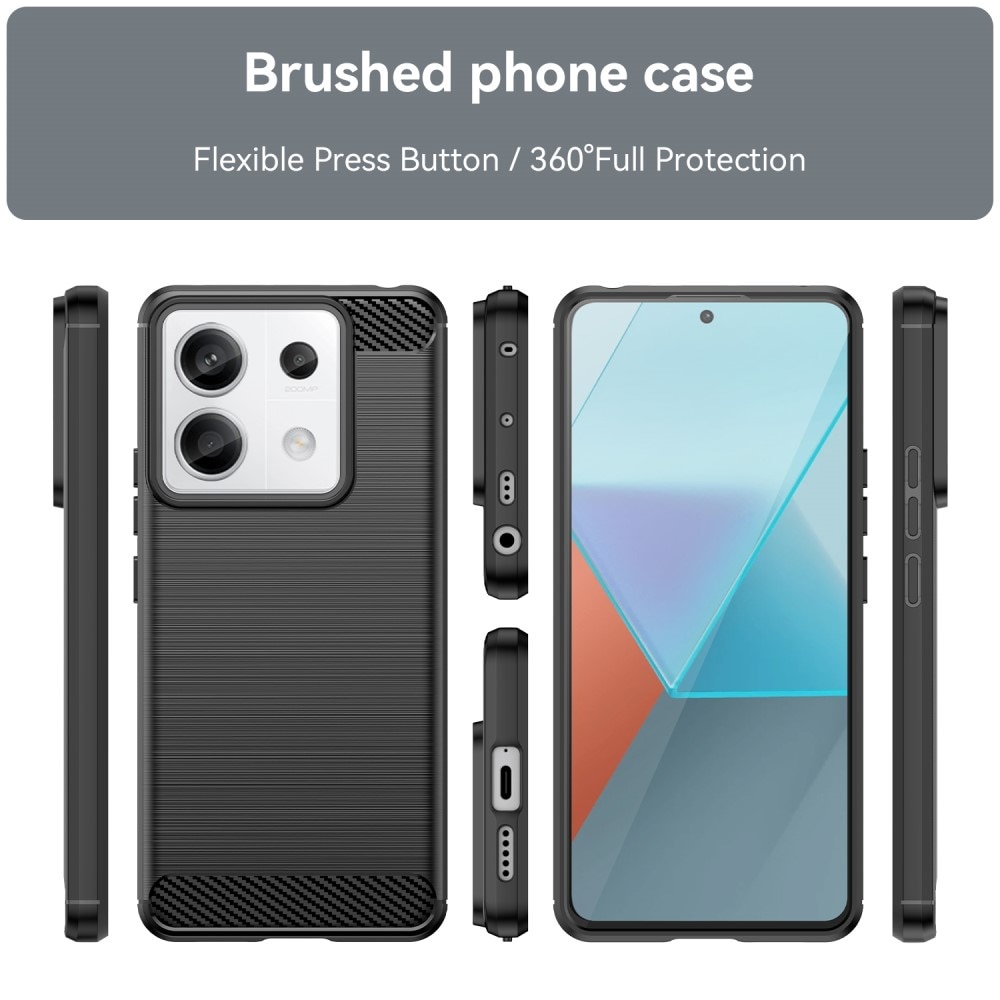 Xiaomi Redmi Note 13 Pro Cover TPU Brushed Black