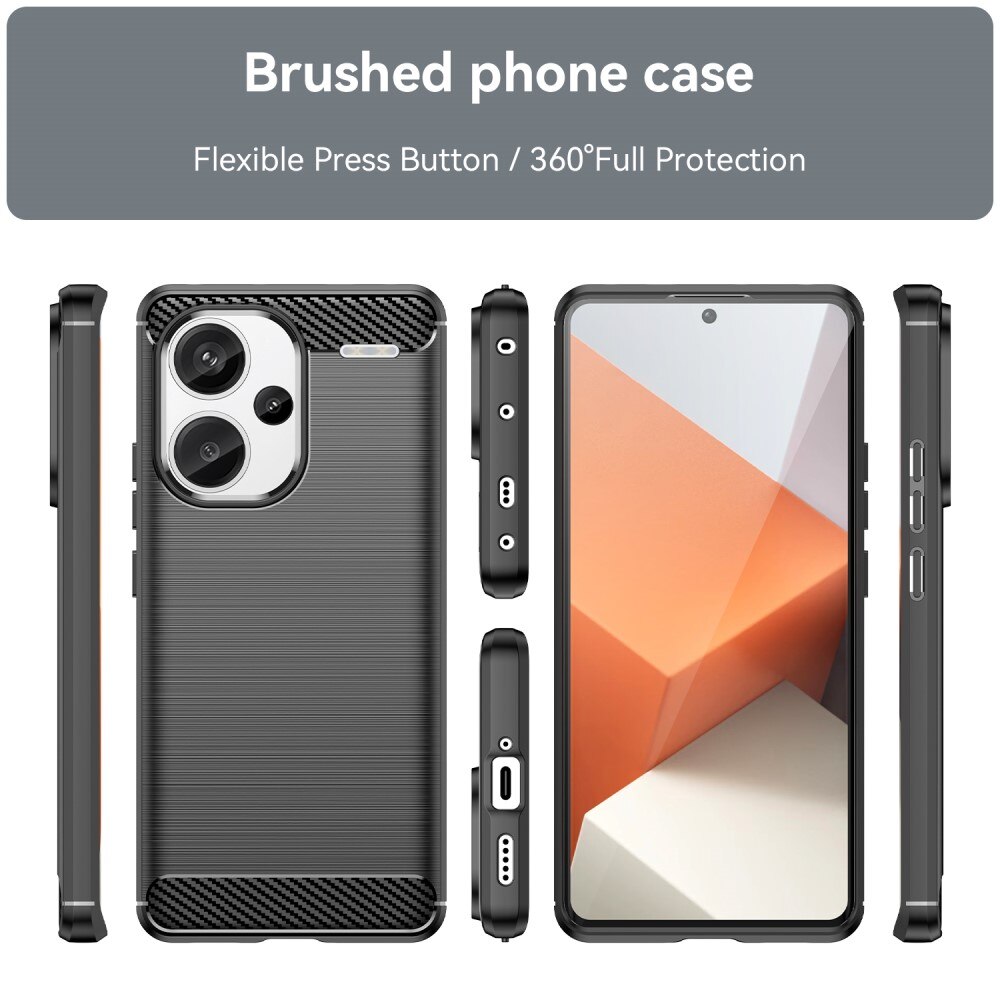 Xiaomi Redmi Note 13 Pro Plus Cover TPU Brushed Black