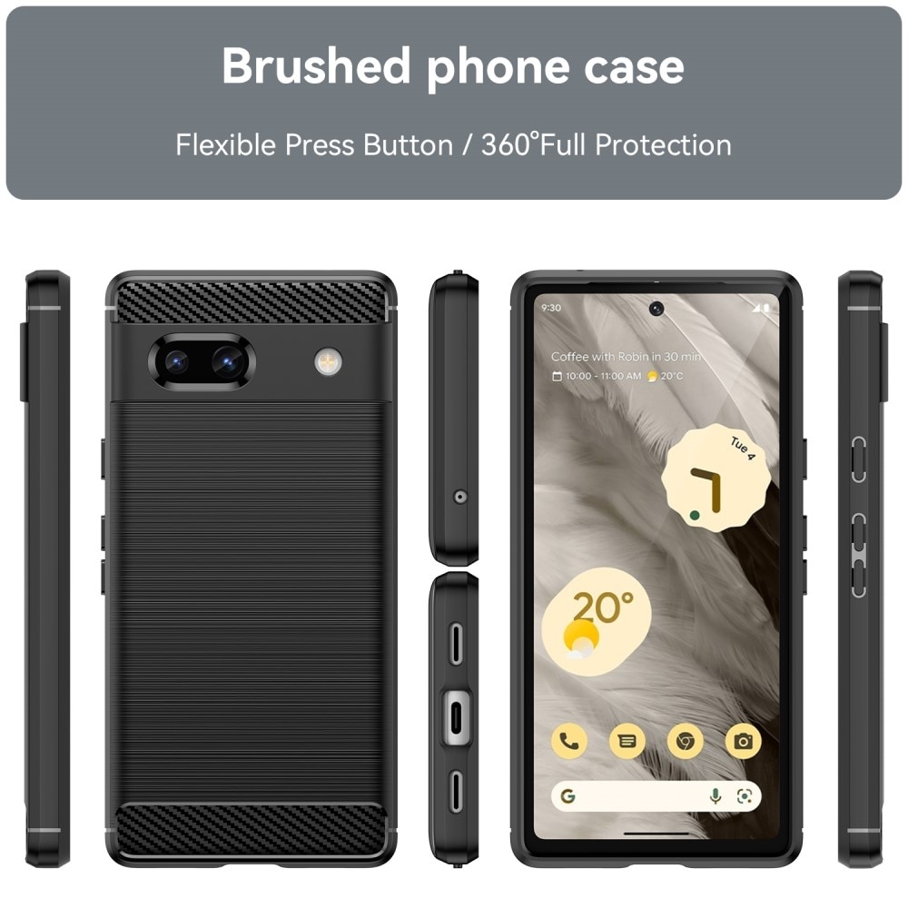 Google Pixel 7a Cover TPU Brushed Black