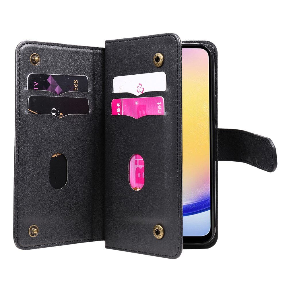 Mobiltaske Multi-slot Samsung Galaxy A25 sort