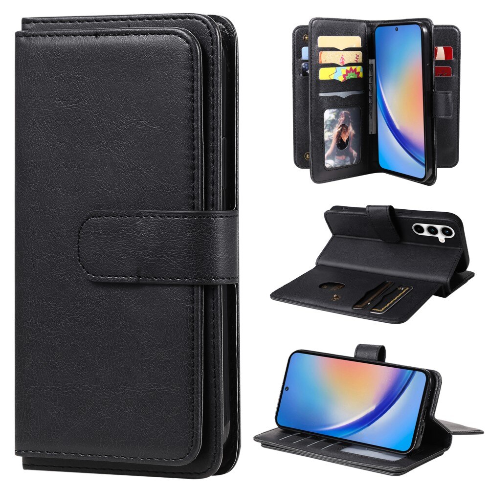 Mobiltaske Multi-slot Samsung Galaxy A35 sort