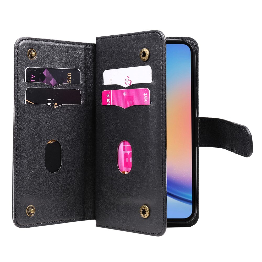 Mobiltaske Multi-slot Samsung Galaxy A35 sort