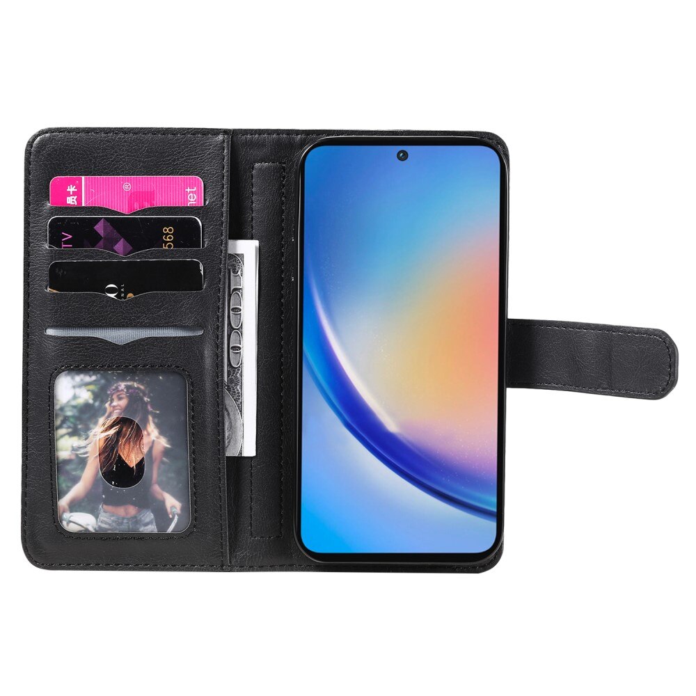 Mobiltaske Multi-slot Samsung Galaxy A35 sort