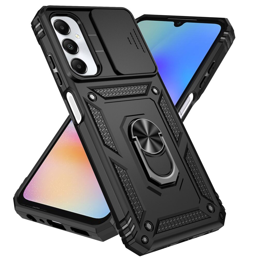 Hybridcover Ring + Kamerabeskyttelse Samsung Galaxy A05s sort