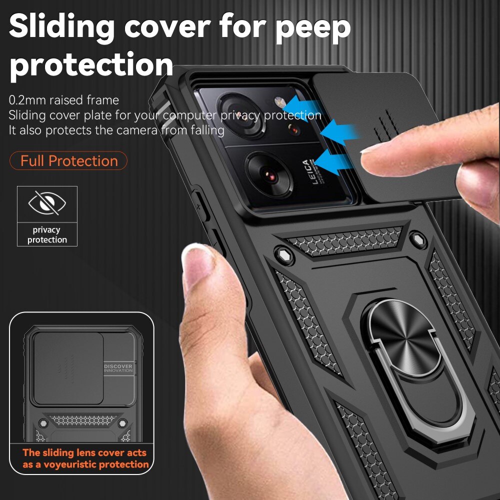 Hybridcover Ring + Kamerabeskyttelse Xiaomi 13T Pro sort