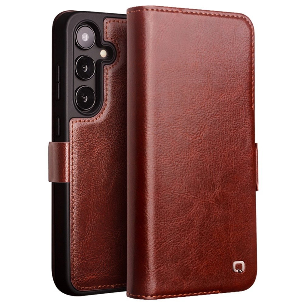 Samsung Galaxy S24 Plus Leather Wallet Case Brown