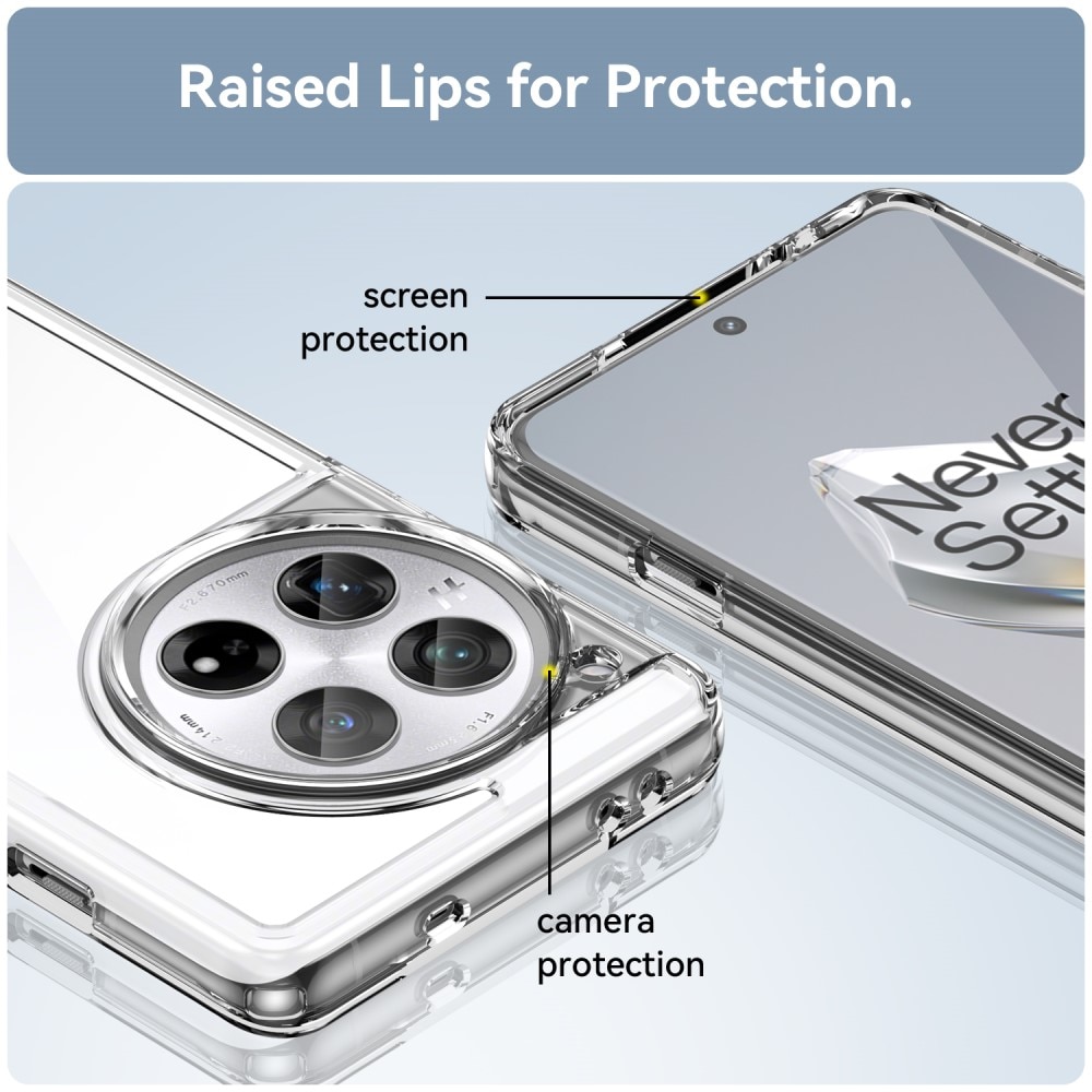 Crystal Hybrid Case OnePlus 12 gennemsigtig