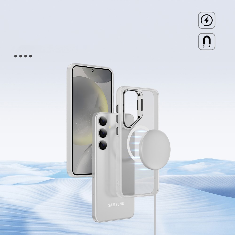 Hybridcover Kickstand MagSafe Samsung Galaxy S24 Ultra gennemsigtig