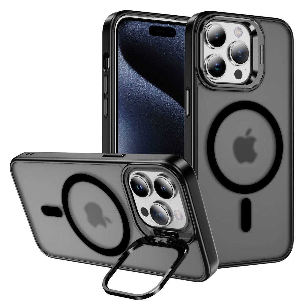 Hybridcover Kickstand MagSafe iPhone 15 Pro sort