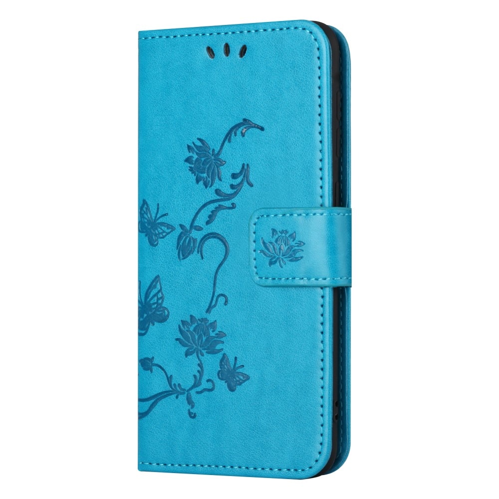 Læderetui Sommerfugle Samsung Galaxy Xcover 7 Blå