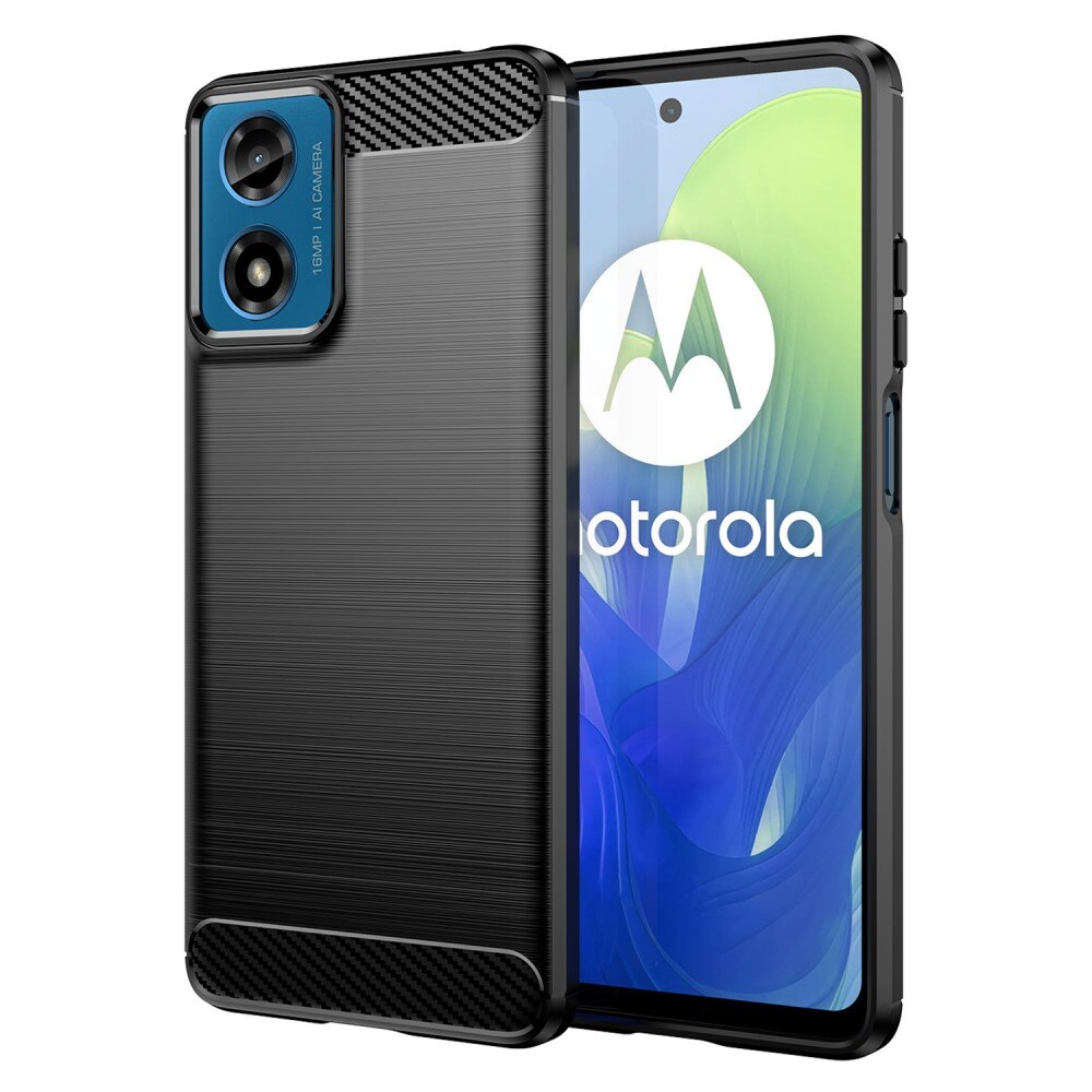 Motorola Moto G24 Cover TPU Brushed Black