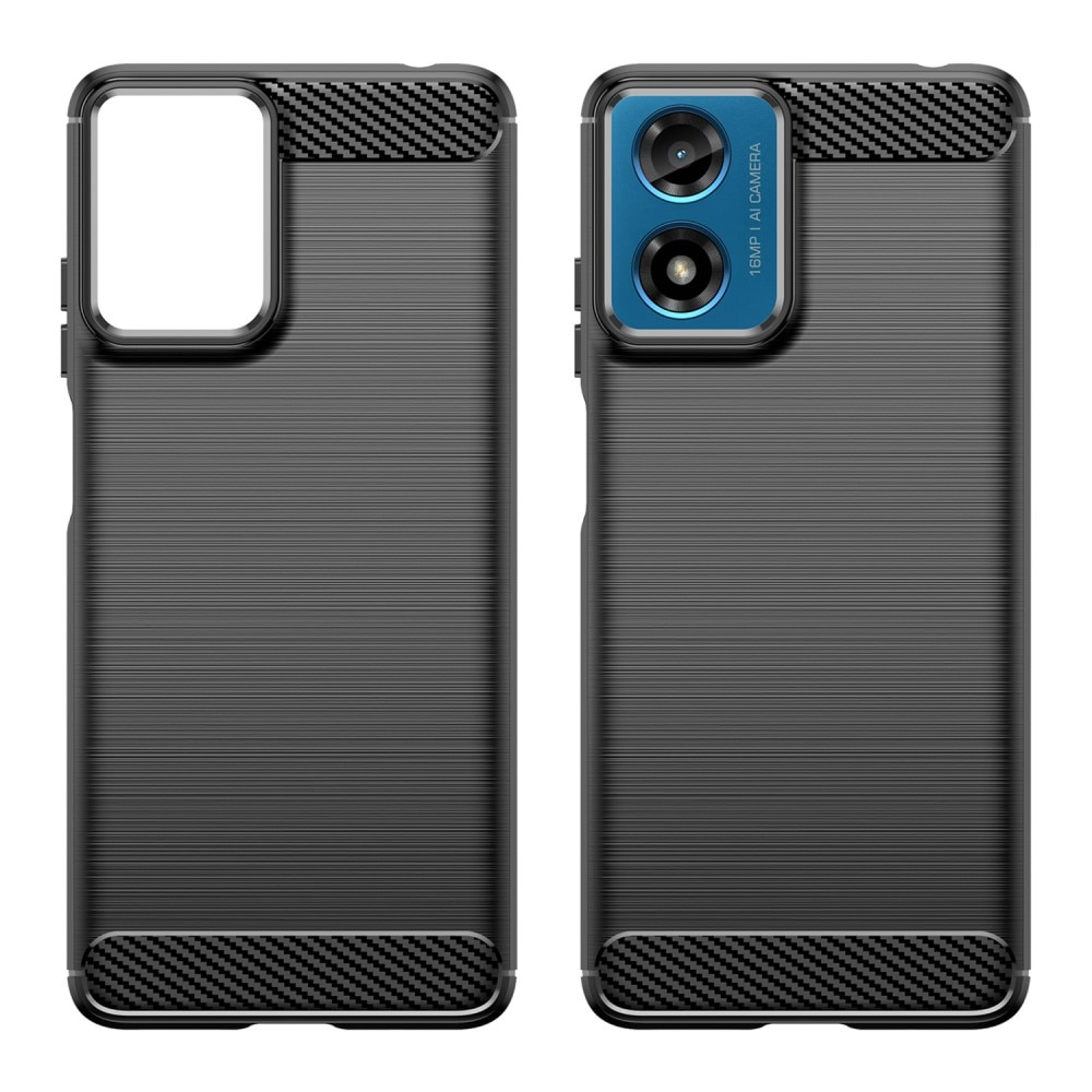 Motorola Moto G04 Cover TPU Brushed Black