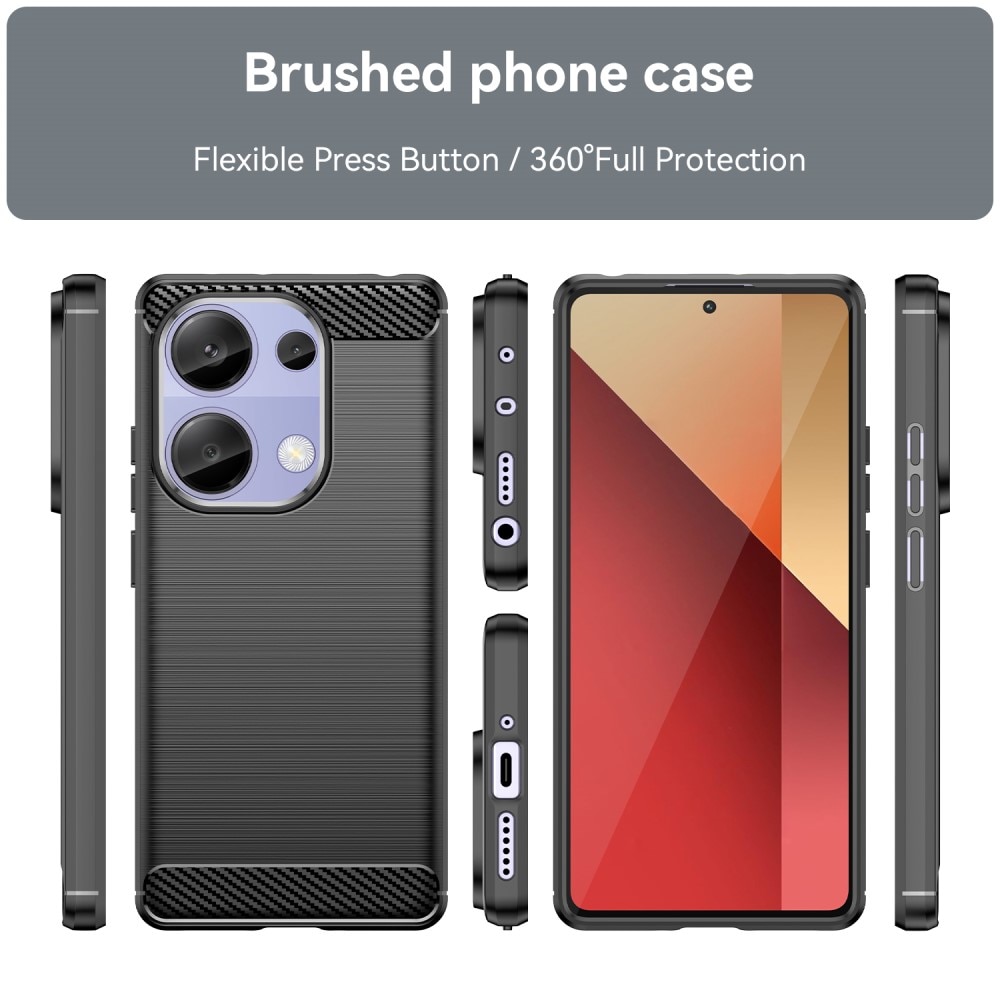 Xiaomi Redmi Note 13 Pro 4G Cover TPU Brushed Black