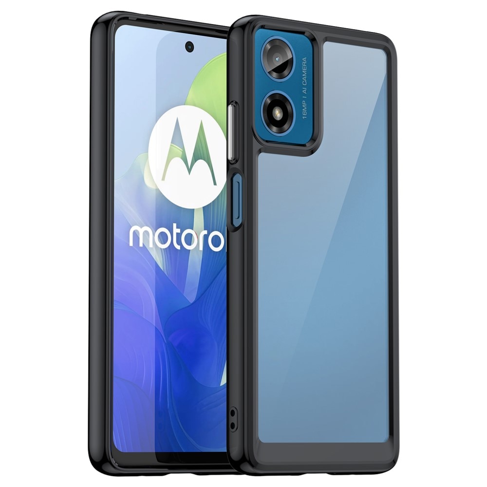 Crystal Hybrid Case Motorola Moto G04 sort