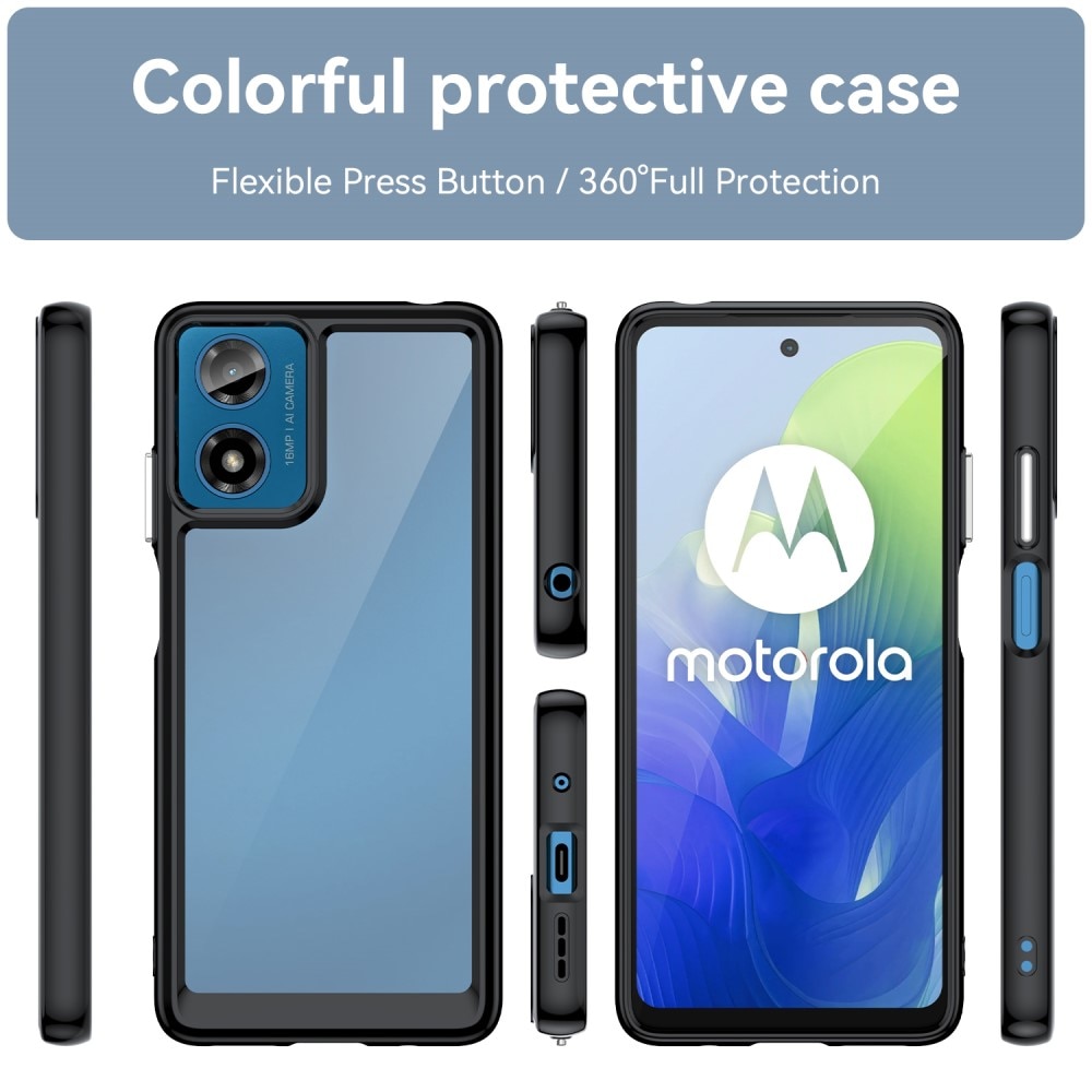 Crystal Hybrid Case Motorola Moto G04 sort