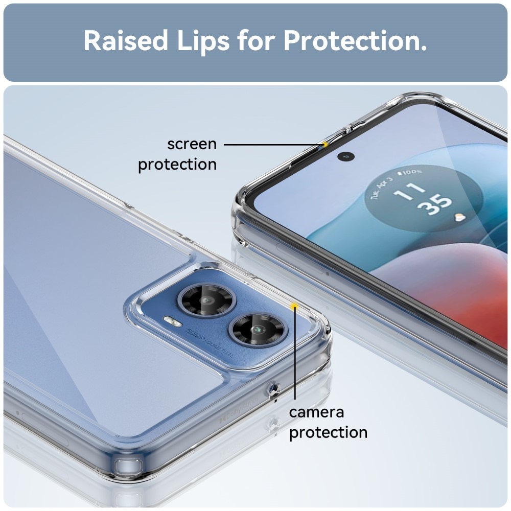 Crystal Hybrid Case Motorola Moto G34 gennemsigtig