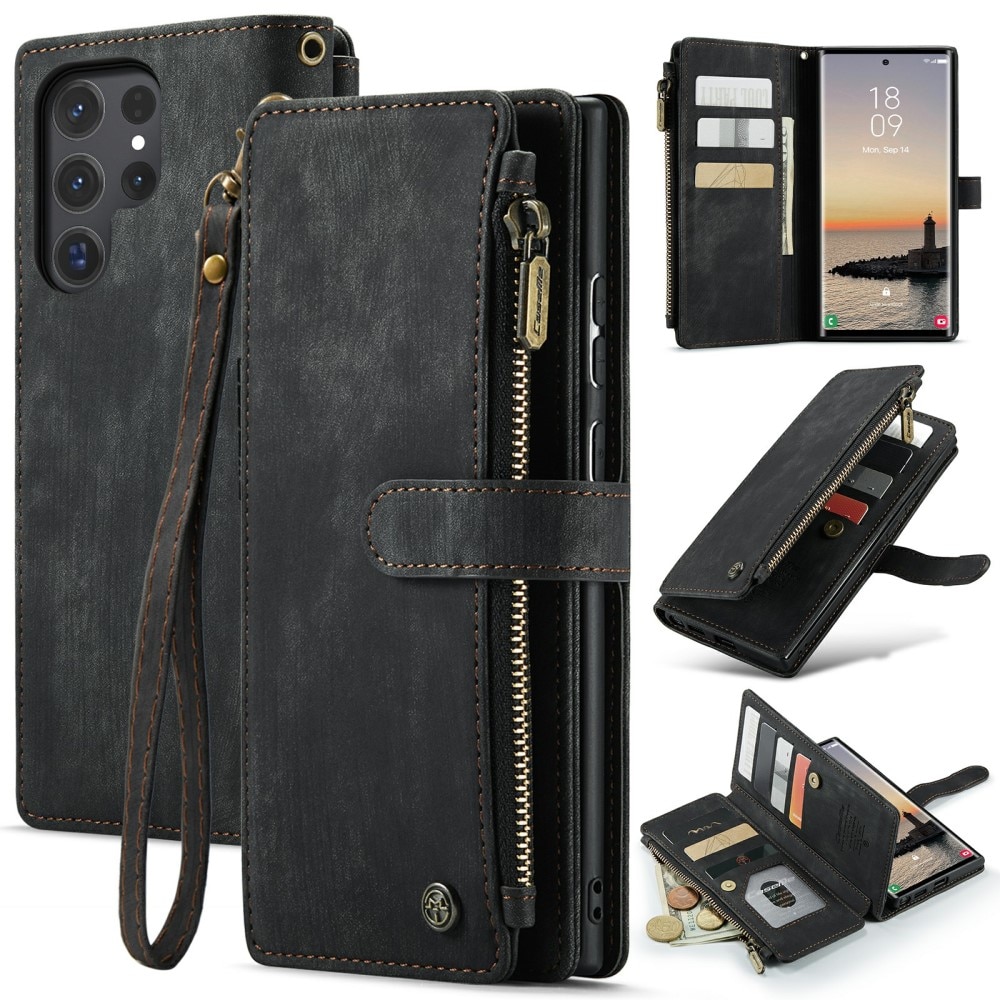 Zipper Wallet Samsung Galaxy S24 Ultra sort