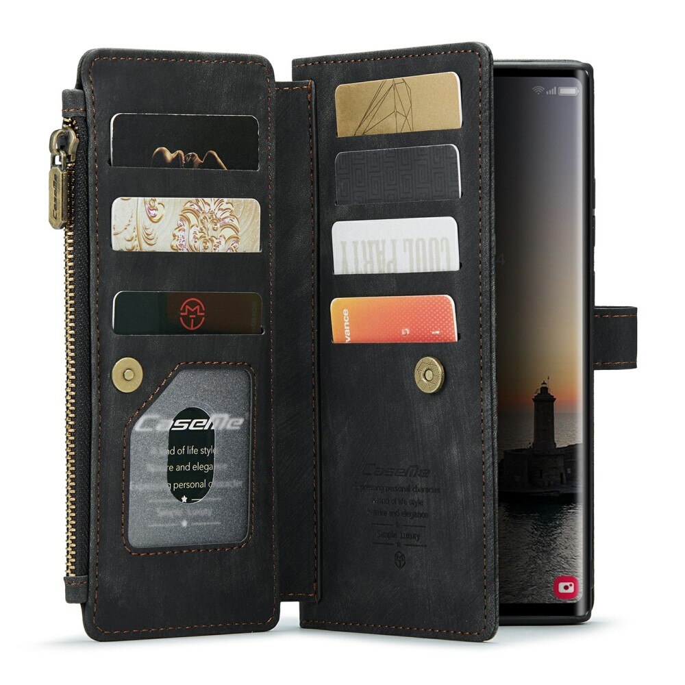 Zipper Wallet Samsung Galaxy S24 Ultra sort