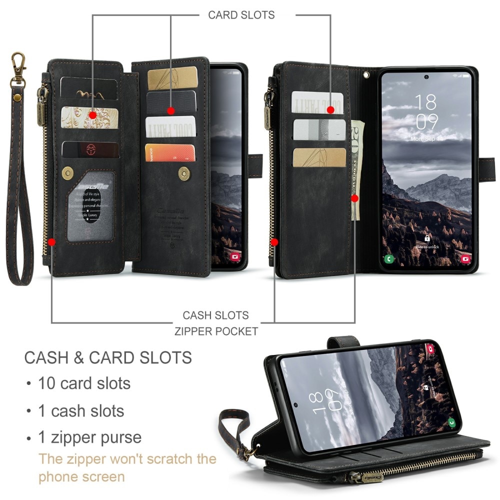 Zipper Wallet Samsung Galaxy S24 Plus sort