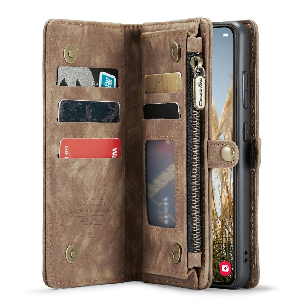 Multi-slot Mobiltaske Samsung Galaxy S24 brun