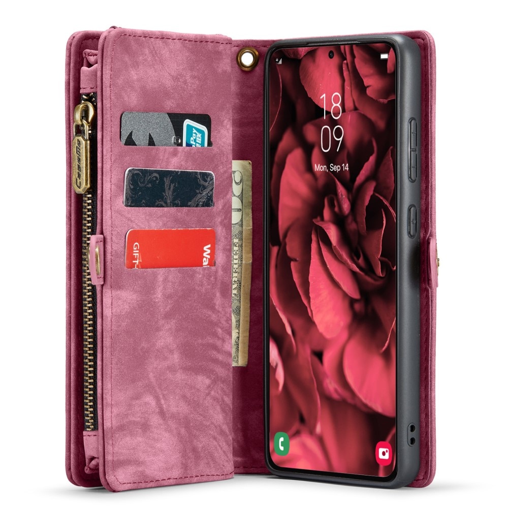 Multi-slot Mobiltaske Samsung Galaxy S24 rød