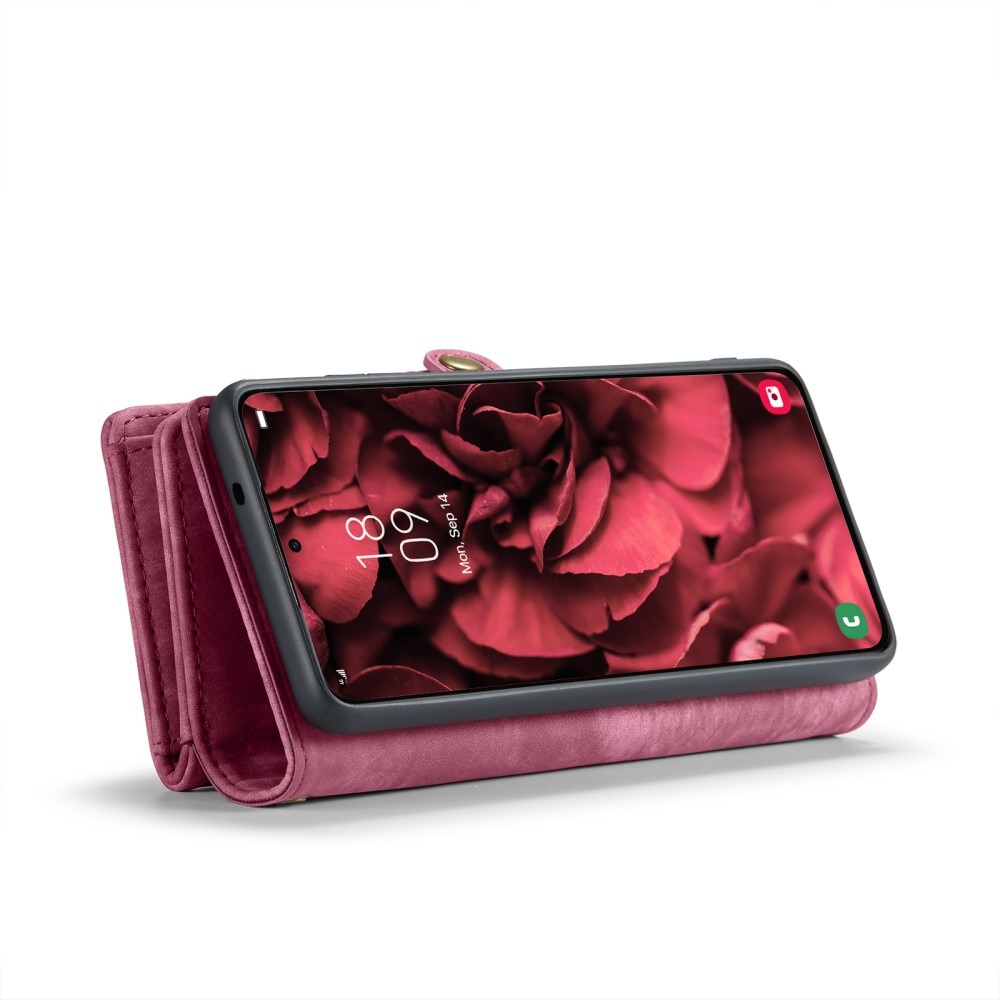 Multi-slot Mobiltaske Samsung Galaxy S24 rød