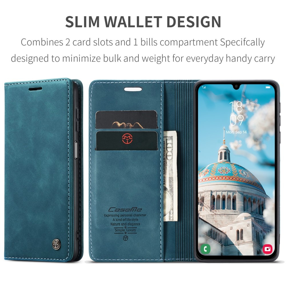 Slim Pung Etui Samsung Galaxy A15 blå