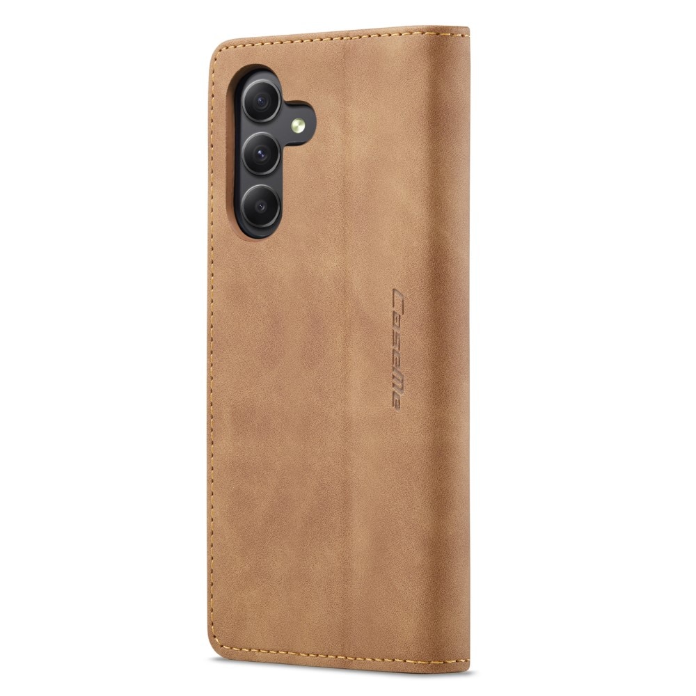 Slim Pung Etui Samsung Galaxy A15 Brun