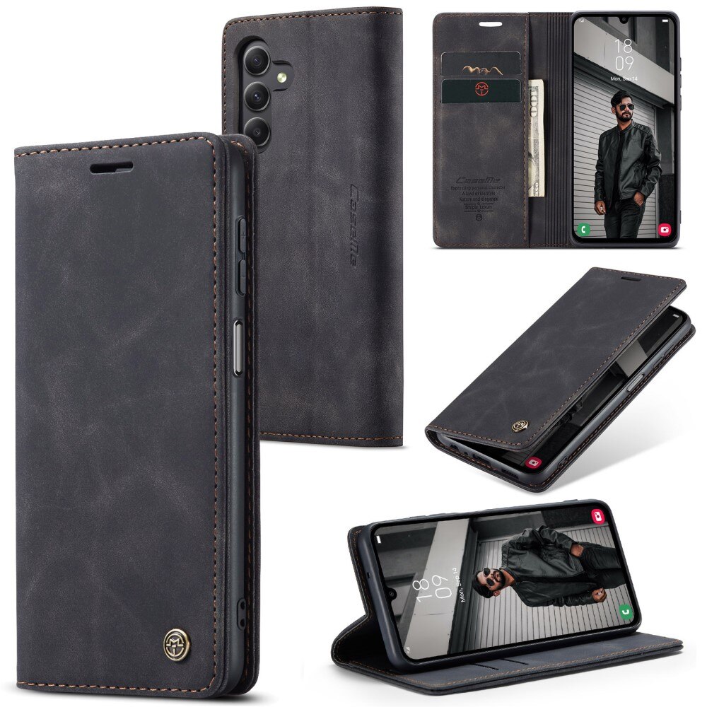 Slim Pung Etui Samsung Galaxy A15 Sort
