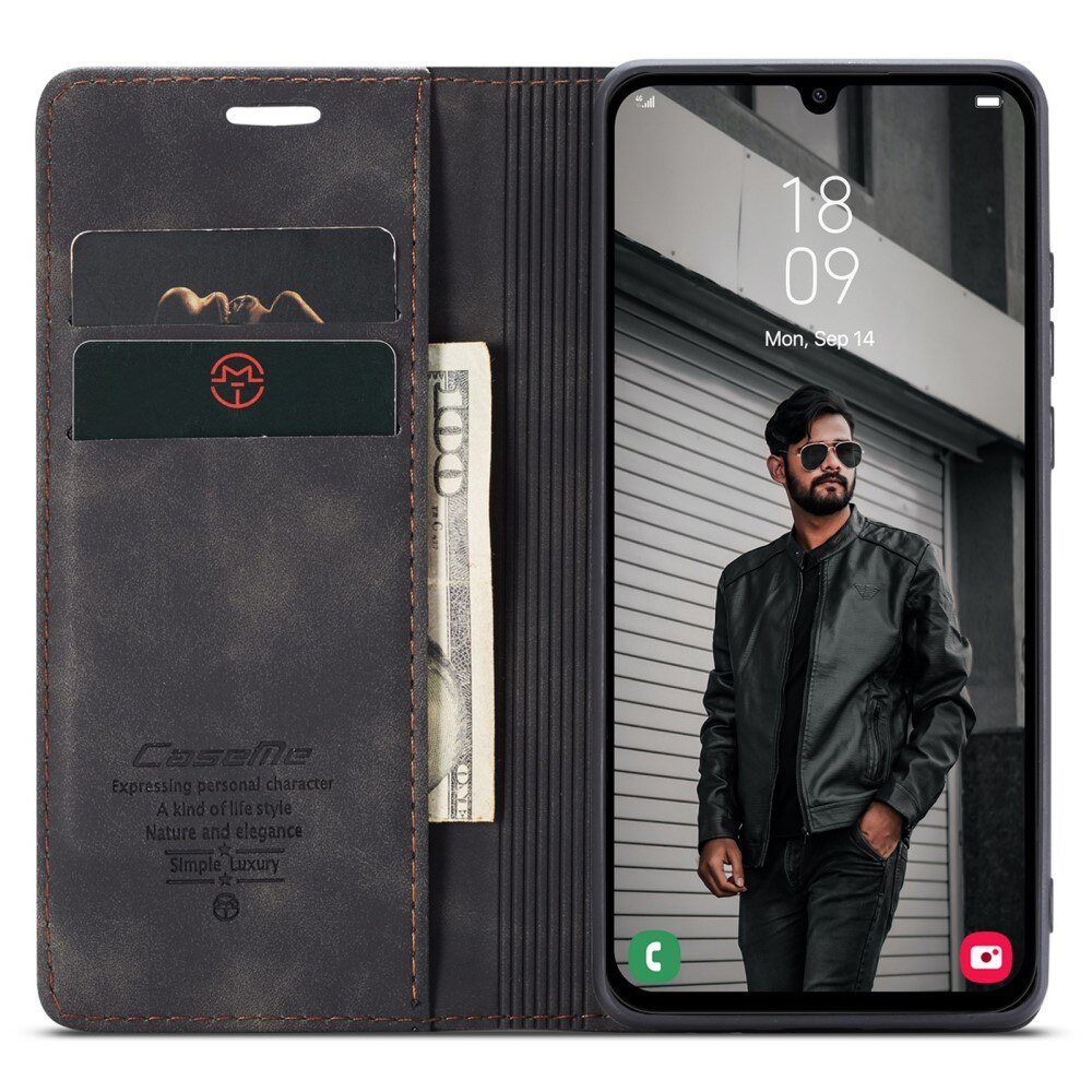 Slim Pung Etui Samsung Galaxy A15 Sort